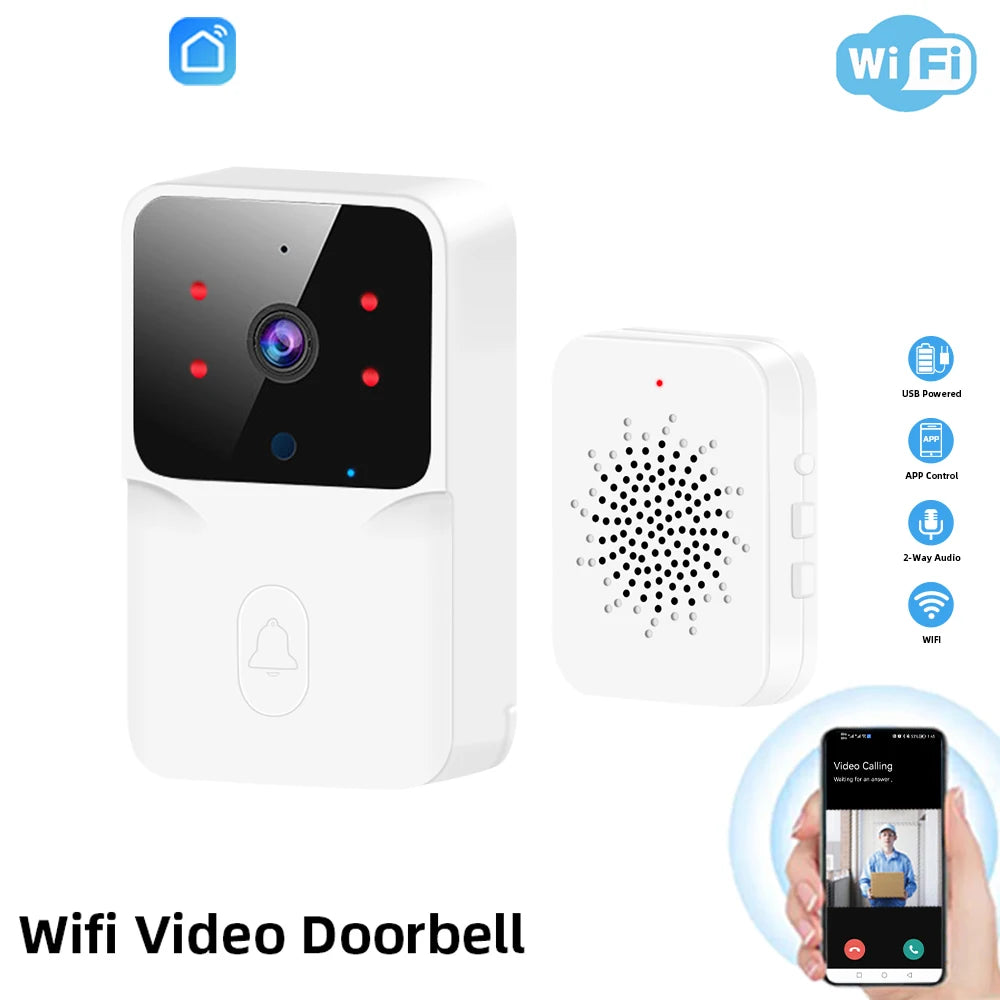 Wireless Doorbell, Security Camera