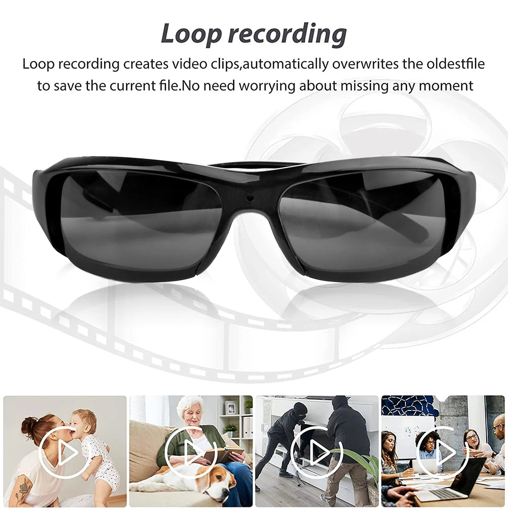 Portable 1080P HD Mini Glasses Camera