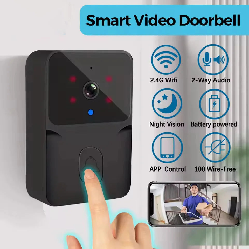 Wireless Doorbell, Security Camera