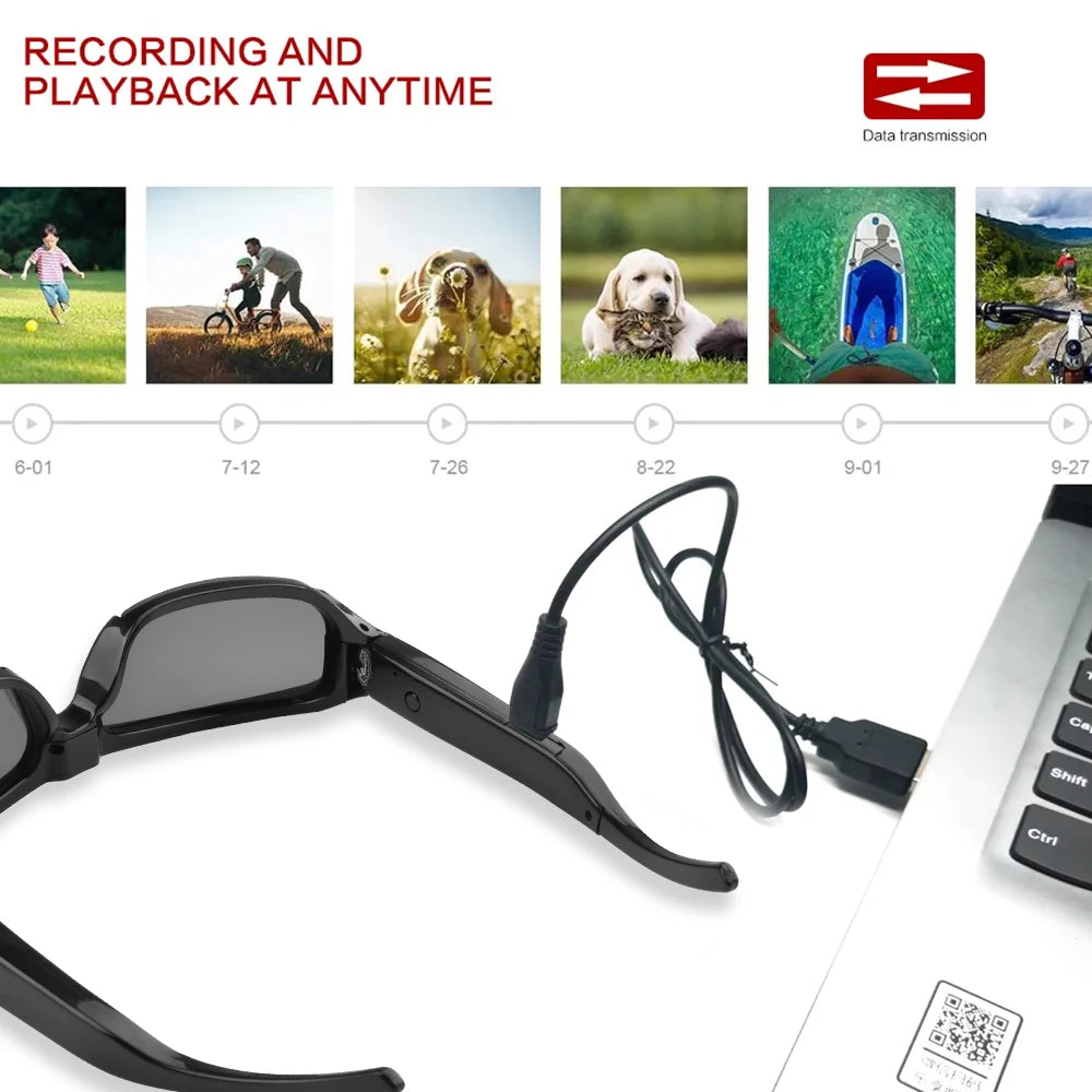 Portable 1080P HD Mini Glasses Camera