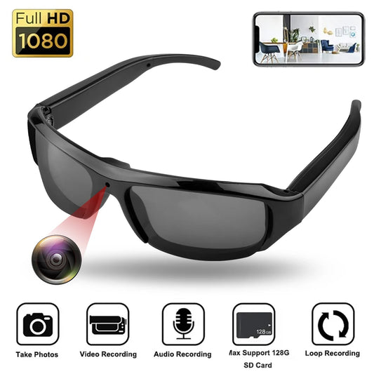 Portable 1080P HD Mini Glasses Camera